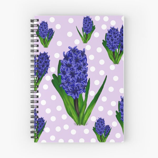 Item preview, Purple hyacinth flower pattern designed and sold by PurrfectCorner.
