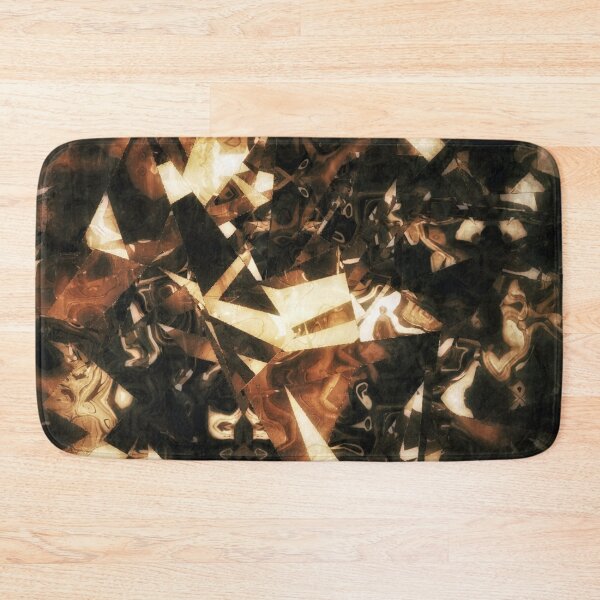 Item preview, Abstract broken mirror vintage, brown and golden tones designed and sold by Digibee.