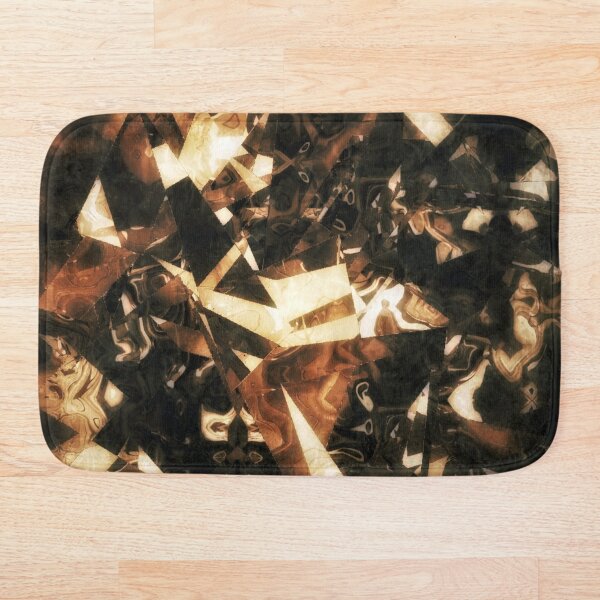Item preview, Abstract broken mirror vintage, brown and golden tones designed and sold by Digibee.