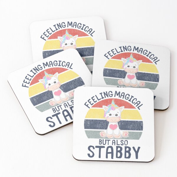 Item preview, Feeling magical but also stabby magical unicorn vintage designed and sold by OneTimeEngineer.