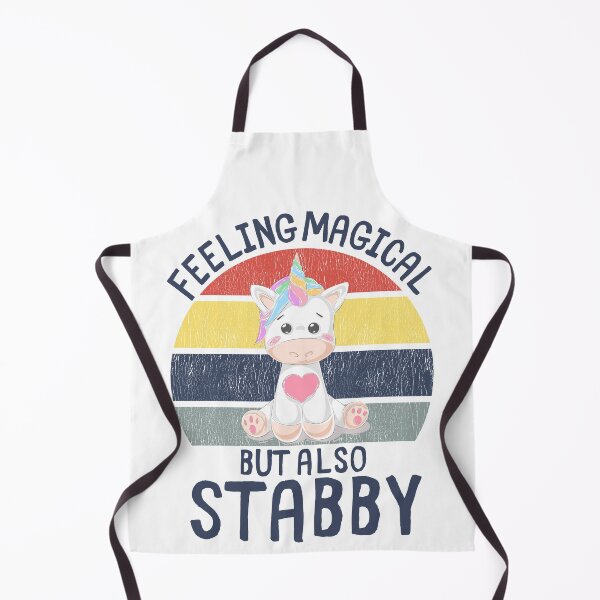 Item preview, Feeling magical but also stabby magical unicorn vintage designed and sold by OneTimeEngineer.