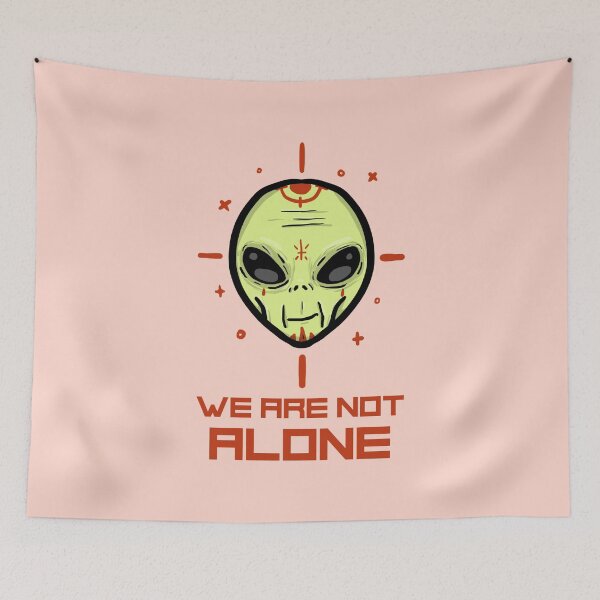 Item preview, We Are Not Alone - Aesthetic Alien designed and sold by ManiaTeec.