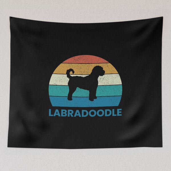 Item preview, Vintage Labradoodle Sunset Gift designed and sold by EstelleStar.