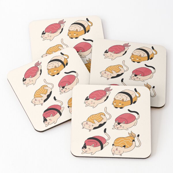 Item preview, Cute Cats Sushi Roll designed and sold by OnepixArt.