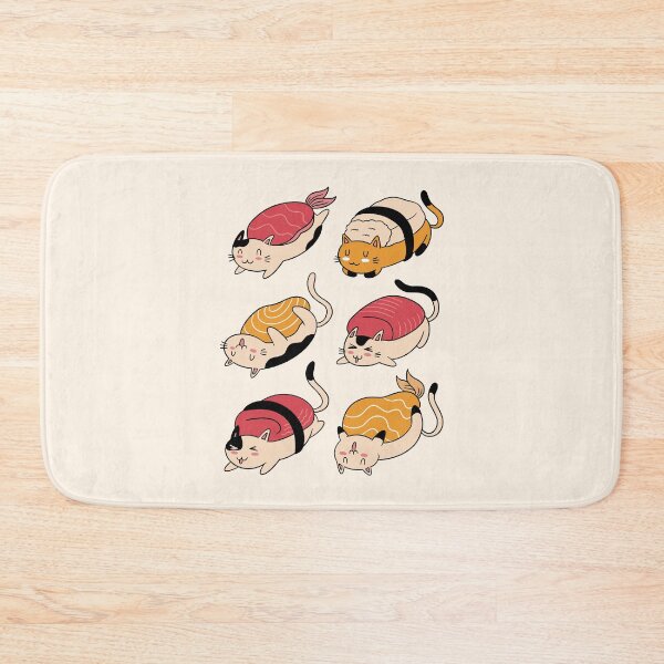 Item preview, Cute Cats Sushi Roll designed and sold by OnepixArt.