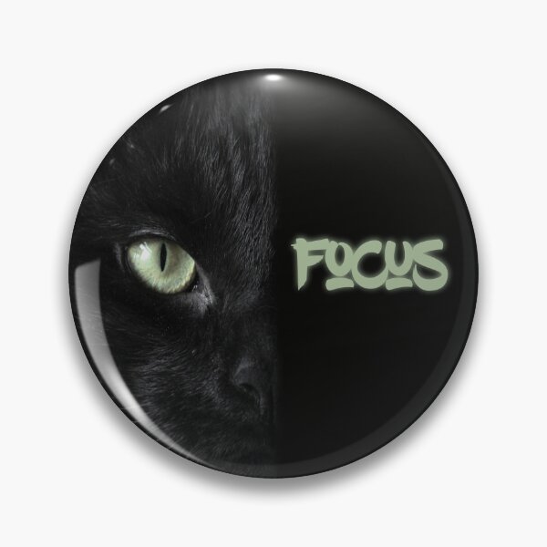 Item preview, Focus black cat designed and sold by Zwuck.