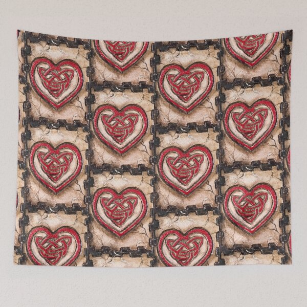 Item preview, Celtic Knotwork Heart / Viking Norse / Gaelic Stone Heart / Valentine / Knots designed and sold by artenvironments.