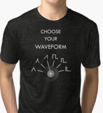 Choose Your Waveform - White Tri-blend T-Shirt