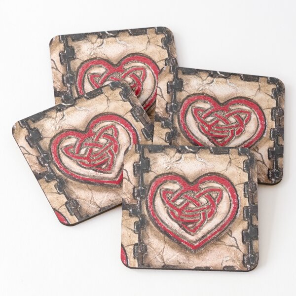 Item preview, Celtic Knotwork Heart / Viking Norse / Gaelic Stone Heart / Valentine / Knots designed and sold by artenvironments.