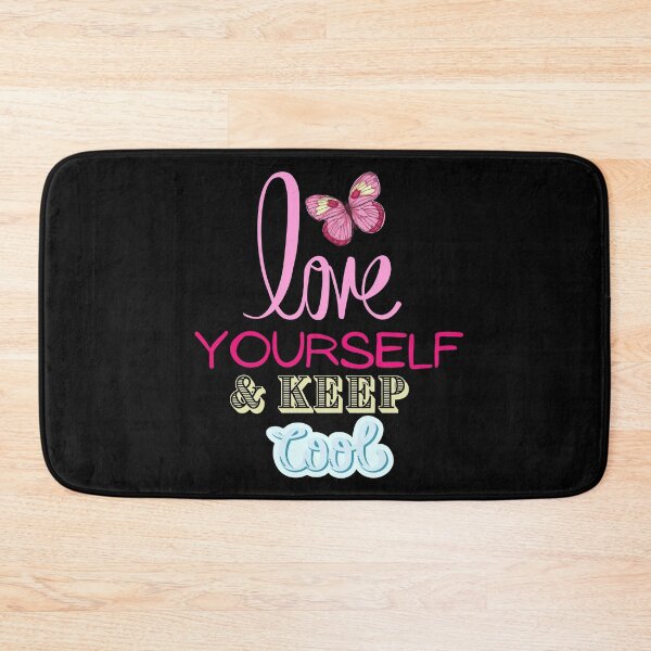 Item preview, Love yourself and keep cool positive quote designed and sold by Cafecreative.