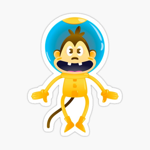 Astronaut Monkey Sticker