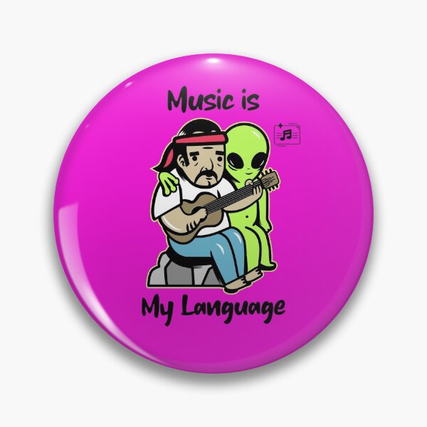 Item preview,  Music is My Language!  Band Piano Orchestra Guitar designed and sold by musicmusicpin.
