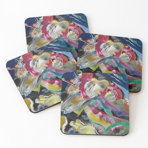 Item preview, Wassily Kandinsky Painting with White Lines designed and sold by neteor.