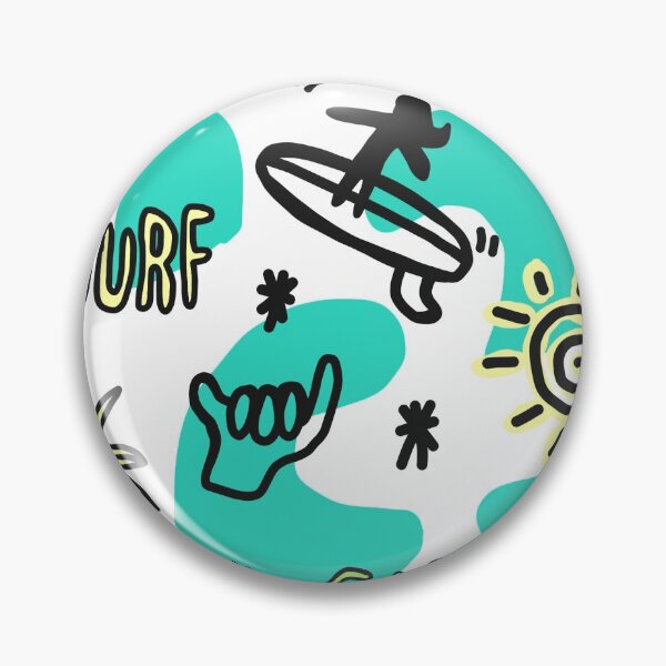 Item preview, Surf California surfing waves wave minimal draw  designed and sold by Tropical Blood.