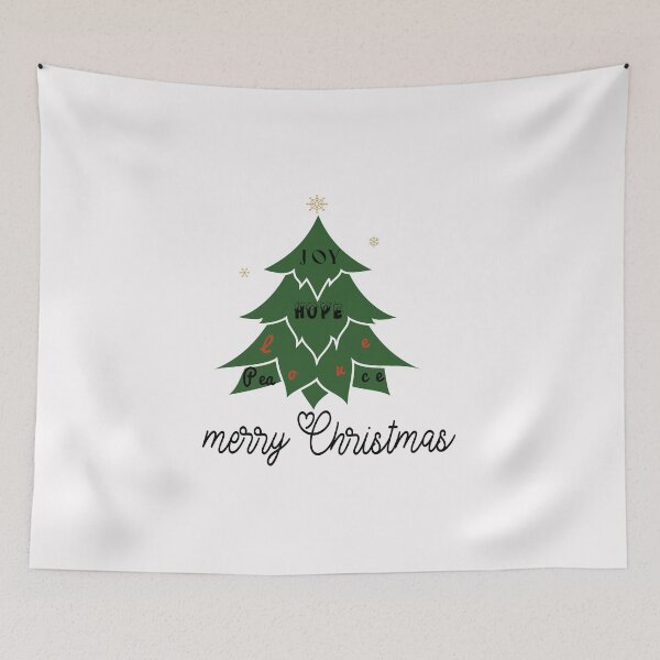Item preview, Joy Hope Love Peace Christmas Tree Sweater designed and sold by hourrianouar.