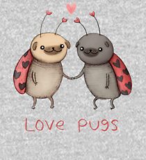 Love Pugs Kids Pullover Hoodie