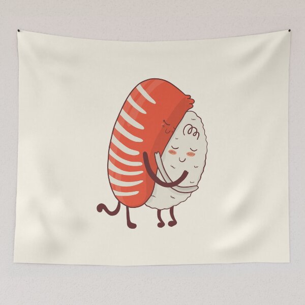 Item preview, Cute Kawaii Sushi Hugging  designed and sold by OnepixArt.
