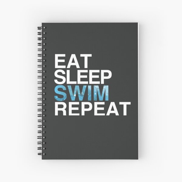 Eat Sleep Swim Repeat| Swimmer Swimming  Spiral Notebook