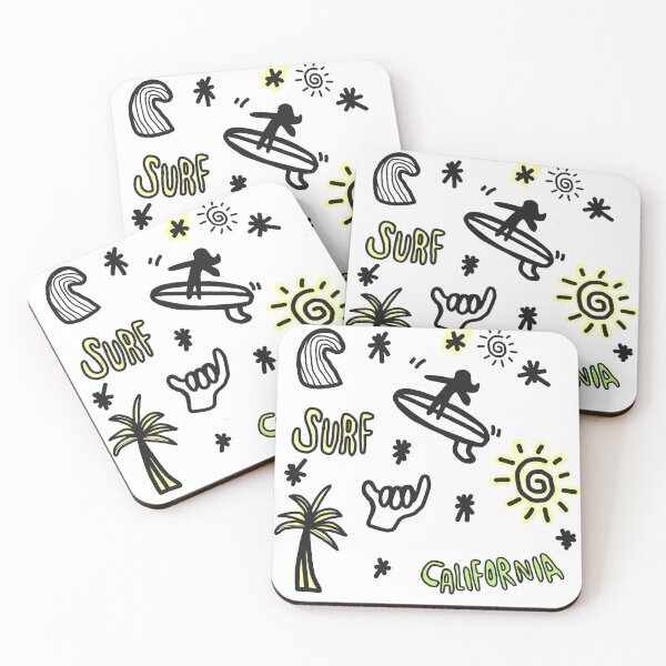Item preview, Surf surfing surf life California dream minimal draw  designed and sold by Tropical Blood.
