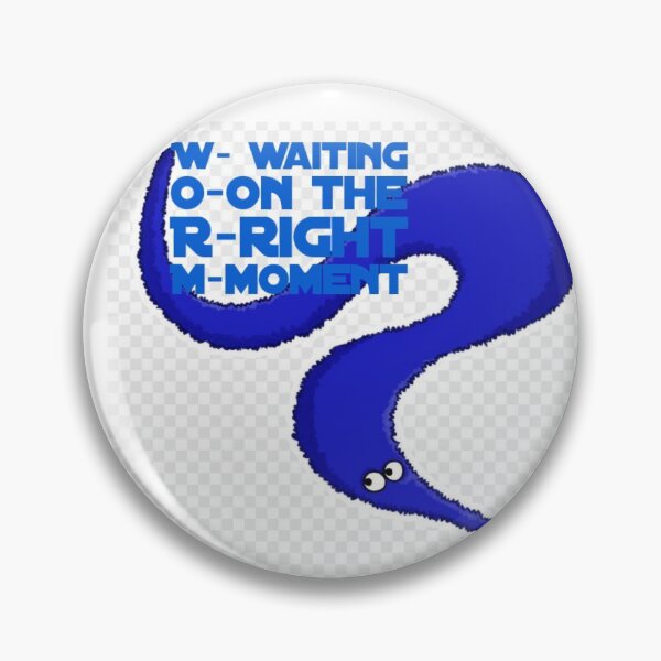 Item preview, Classic Worm on a String blue Lovely Designs designed and sold by MerciMe.