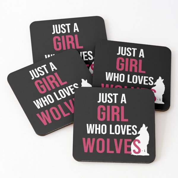 Item preview, Just A Girl Who Loves Wolves designed and sold by Illustragrump.