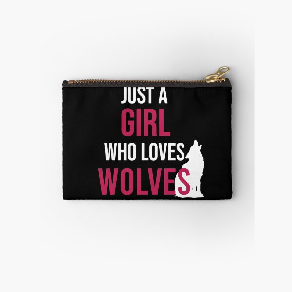 Item preview, Just A Girl Who Loves Wolves designed and sold by Illustragrump.