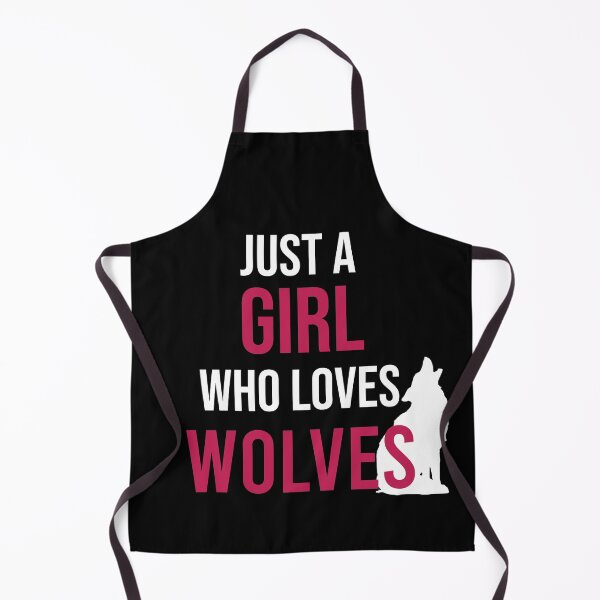 Item preview, Just A Girl Who Loves Wolves designed and sold by Illustragrump.
