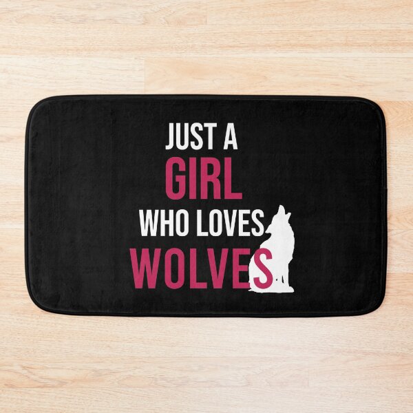 Item preview, Just A Girl Who Loves Wolves designed and sold by Illustragrump.