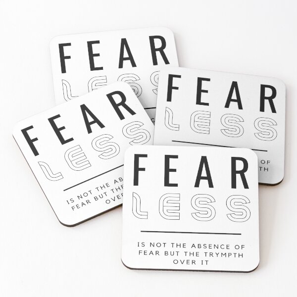 Item preview, Fearless Qoute - Is not the absence of fear but the triumph over it  designed and sold by Aldo Daci.