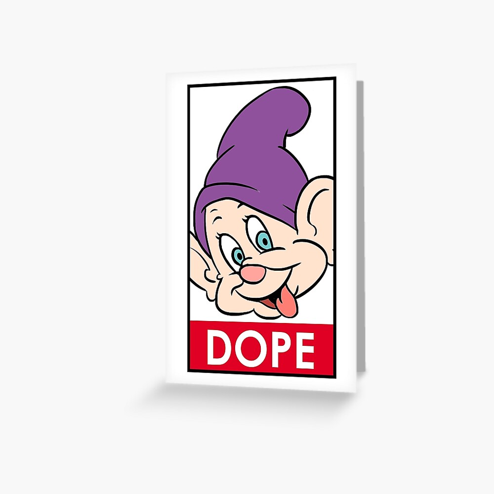 Dopey Greeting Card For Sale By Twolosers Redbubble 