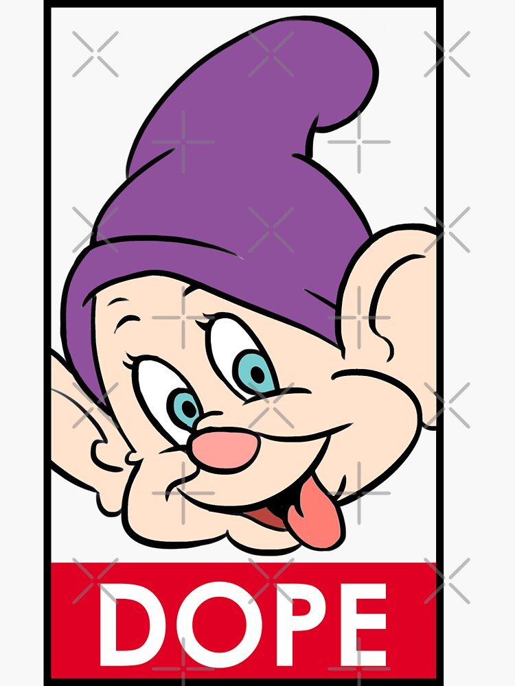 Dopey Sticker For Sale By Twolosers Redbubble 
