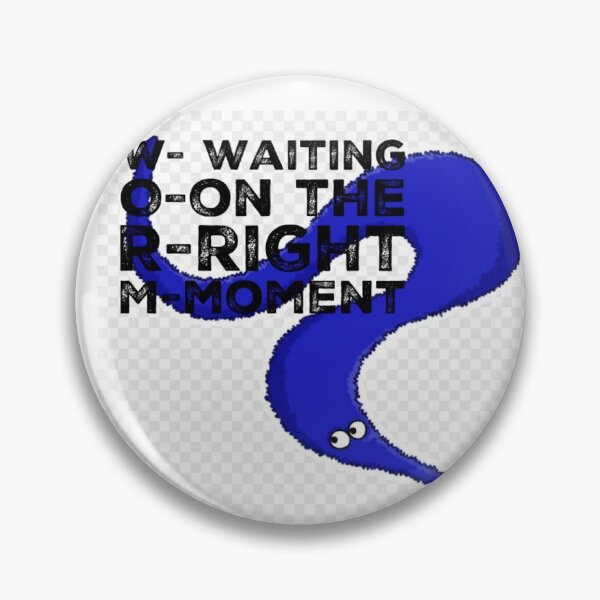 Item preview,  Blue Worm on a String  Lovely black Text Designs designed and sold by MerciMe.
