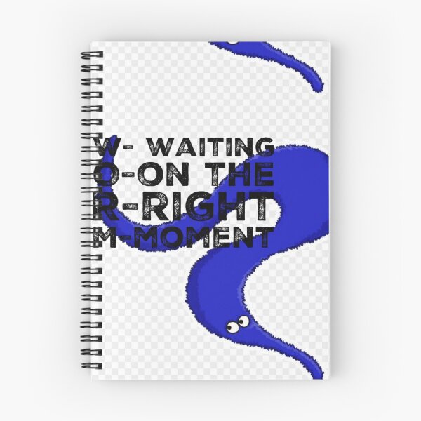 Item preview,  Blue Worm on a String  Lovely black Text Designs designed and sold by MerciMe.
