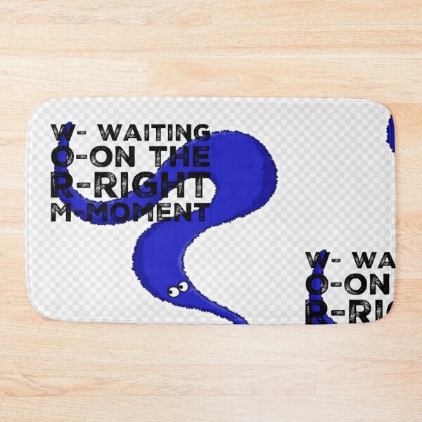 Item preview,  Blue Worm on a String  Lovely black Text Designs designed and sold by MerciMe.