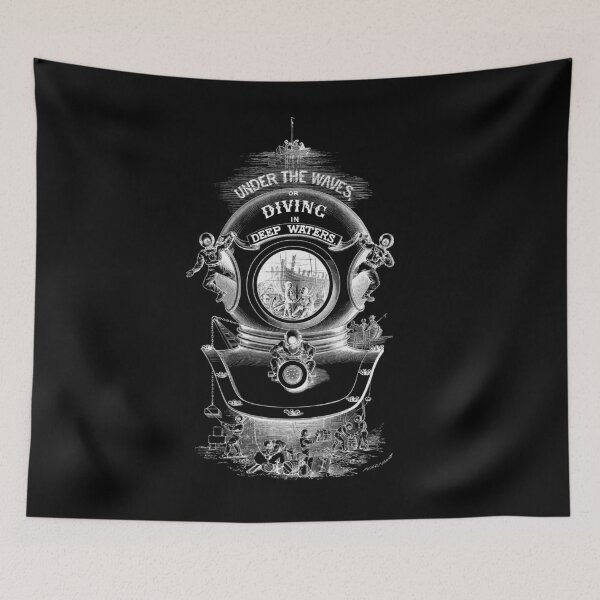Item preview, Vintage Deep Sea Divers - Black designed and sold by kuenzicreative.
