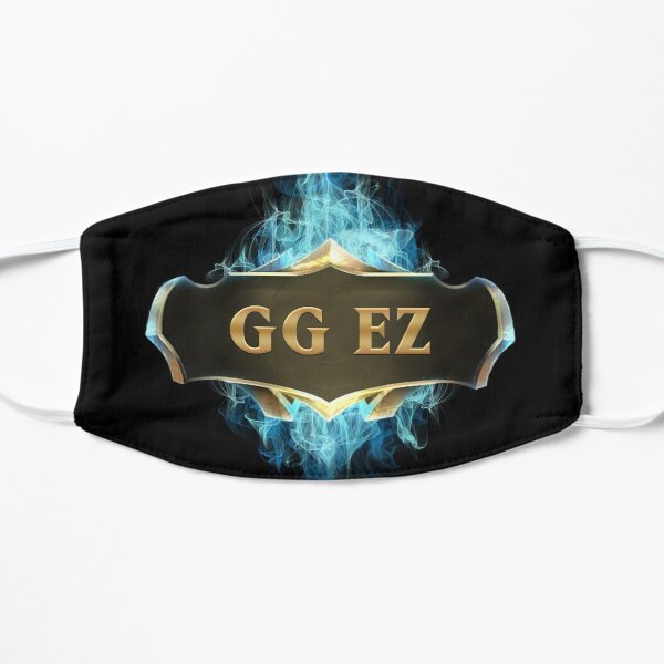 League of Legends GG EZ Mascarilla plana