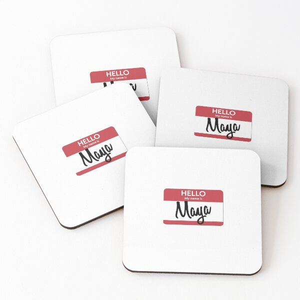 Item preview, Hello My Name Is Maya Name Tag designed and sold by Original Cheddar.