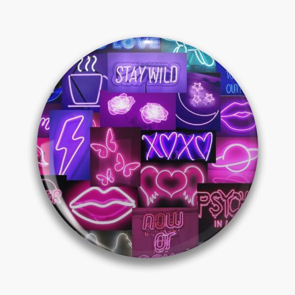 Item preview, Blue to White Neon Sign Collage designed and sold by Ajcollages.