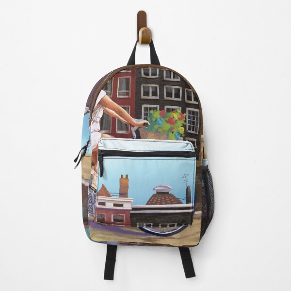 Item preview, Amsterdam bicicle girl skyline designed and sold by FelipeWork10.