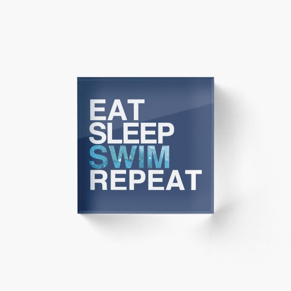 Artikelvorschau, Eat Sleep Swim Repeat | Schwimmer Schwimmen entworfen und verkauft von Nada18.