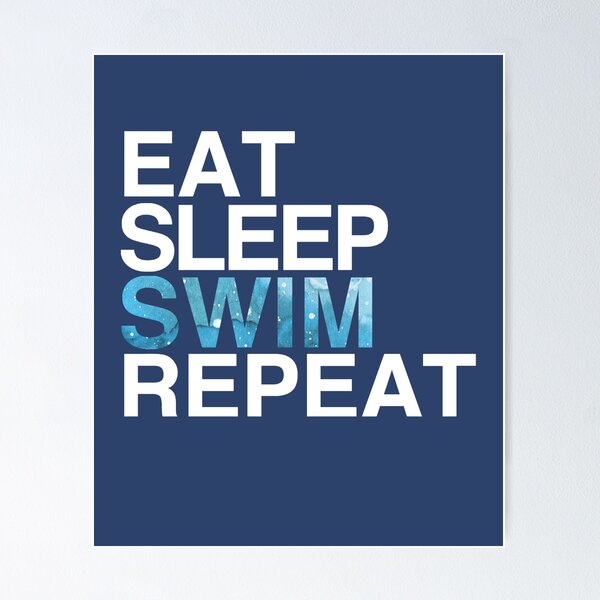 Item preview, Eat Sleep Swim Repeat| Swimmer Swimming  designed and sold by Nada18.