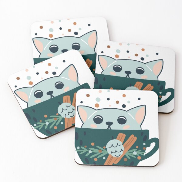 Item preview, Christmas Cat in Cup designed and sold by Oxanatally.