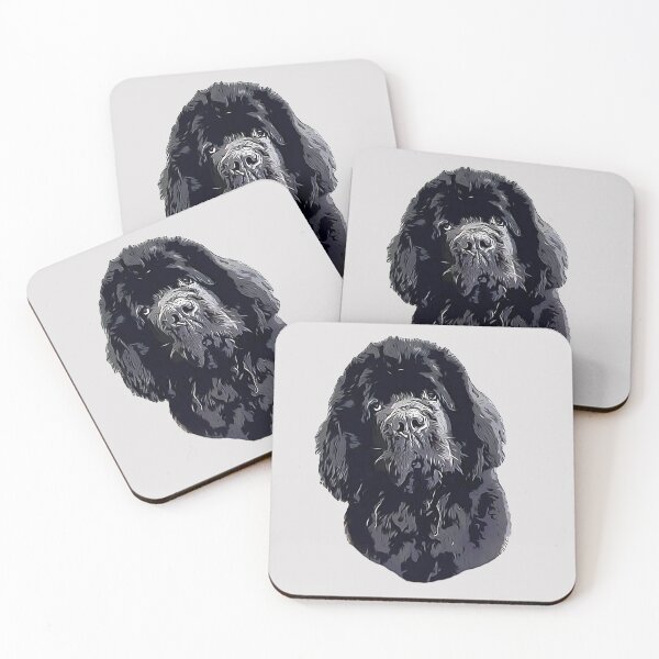 Item preview, Newfoundland Cute Head Tilt designed and sold by ElegantCat.