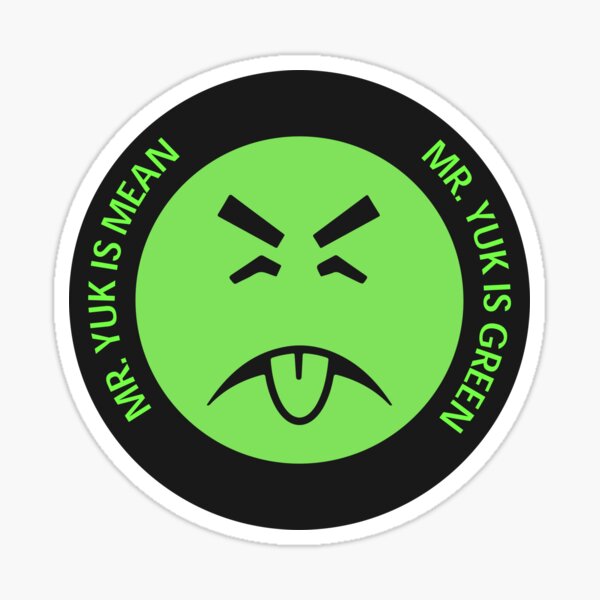 "Mr. Yuk" Sticker for Sale by burghr | Redbubble