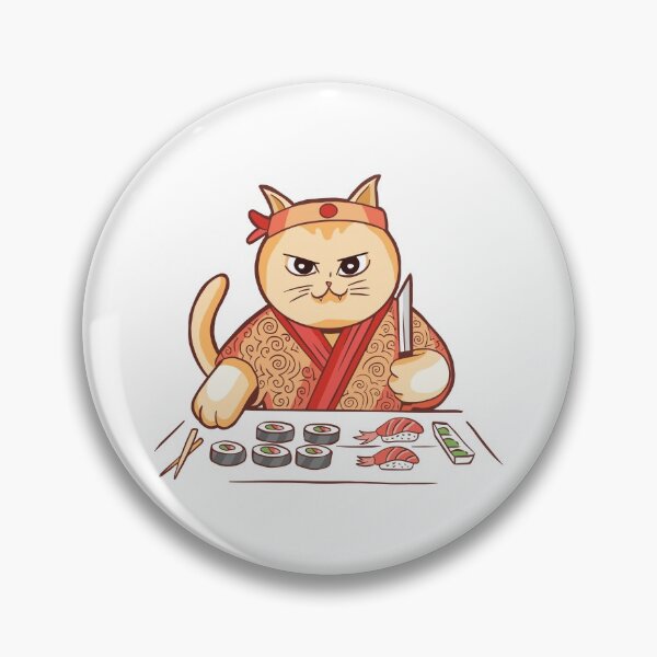 Item preview, Cat Sushi Chef  designed and sold by OnepixArt.
