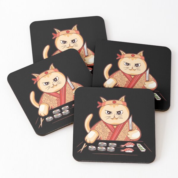 Item preview, Cat Sushi Chef  designed and sold by OnepixArt.