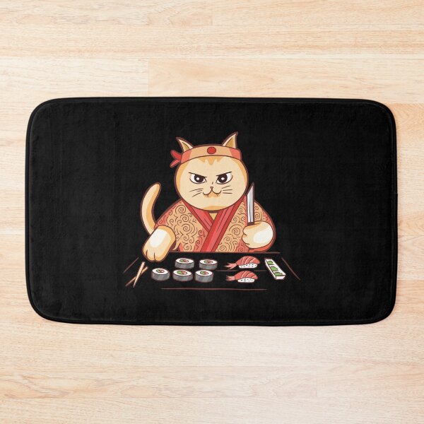 Item preview, Cat Sushi Chef  designed and sold by OnepixArt.