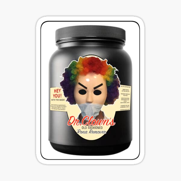 Dr.Clowns Rona Remover Sticker