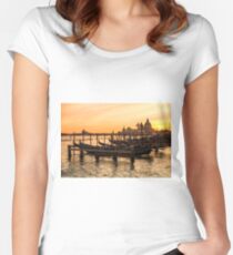 Venice Gondolas Women's Fitted Scoop T-Shirt
