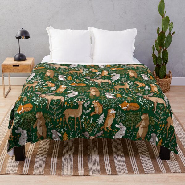 Item preview, cute forest - green designed and sold by Petit Faon Prints.